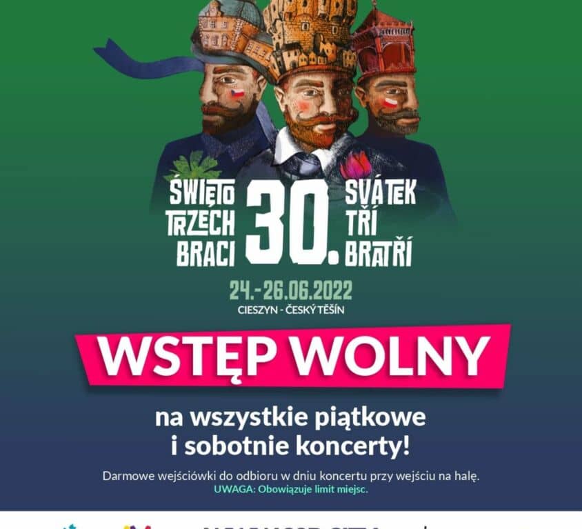 Święto Trzech Braci w Cieszynie - bezpłatne koncerty gwiazd! 