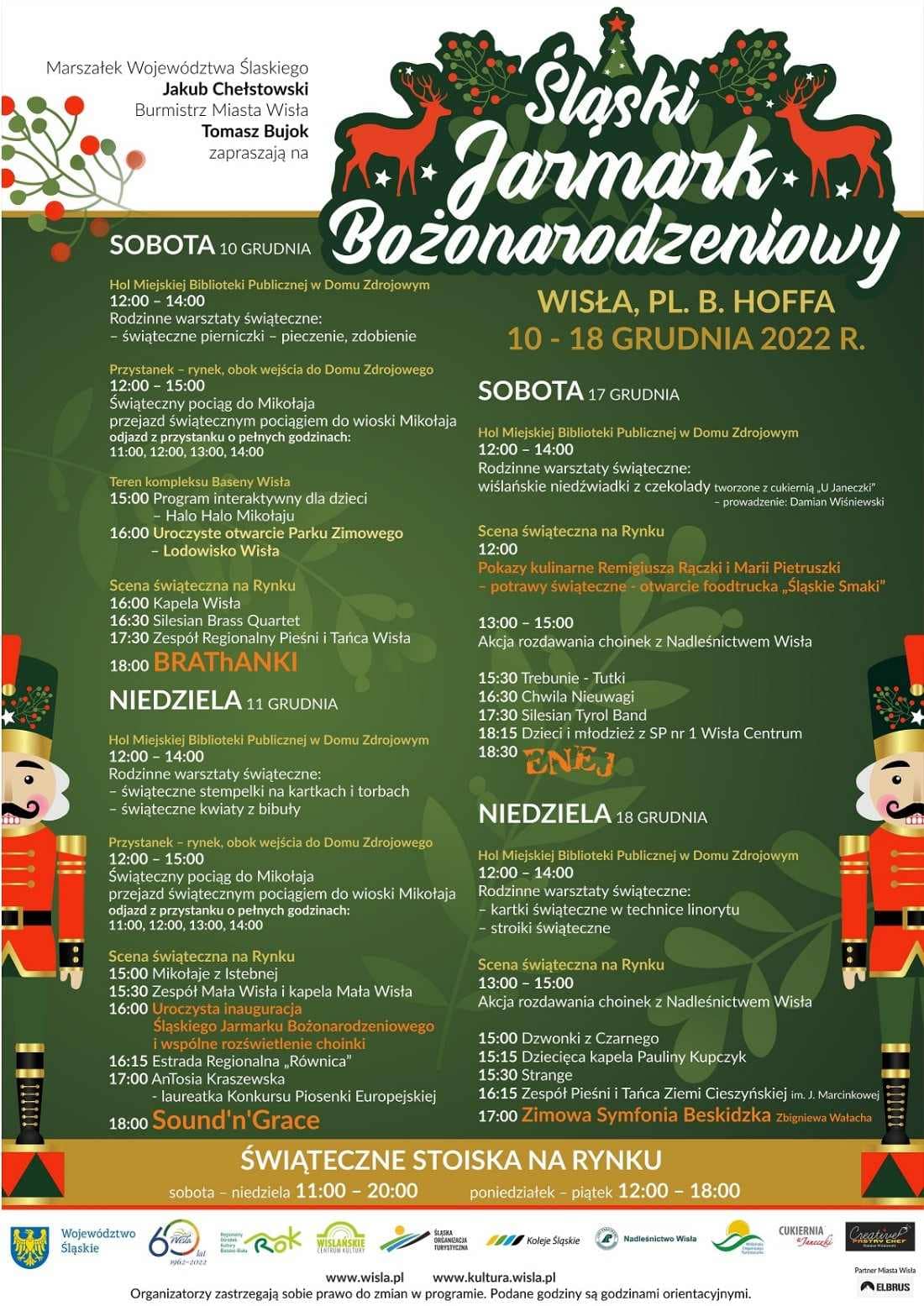 Śląski Jarmark Bożonarodzeniowy na rynku w Wiśle