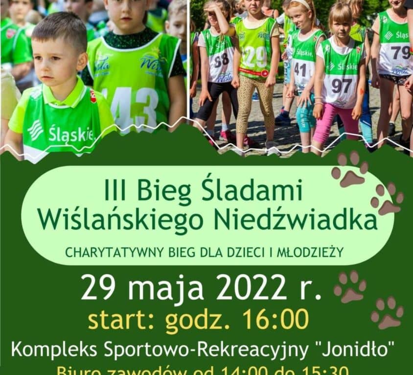 Bieg Śladami Wiślańskiego Niedźwiadka - zawody sportowe dla dzieci