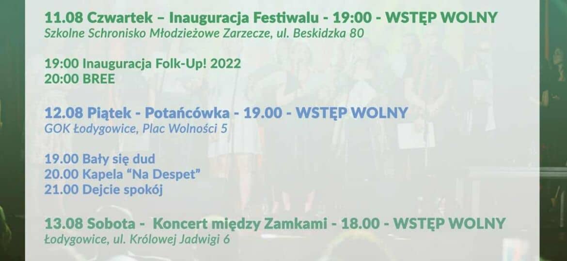 Folk Up, czyli druga edycja festiwalu folkowego w Łodygowicach
