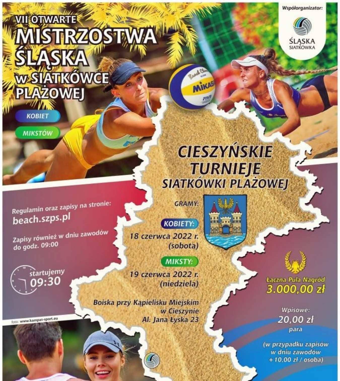 Mistrzostwa Śląska w siatkówce plażowej w Cieszynie